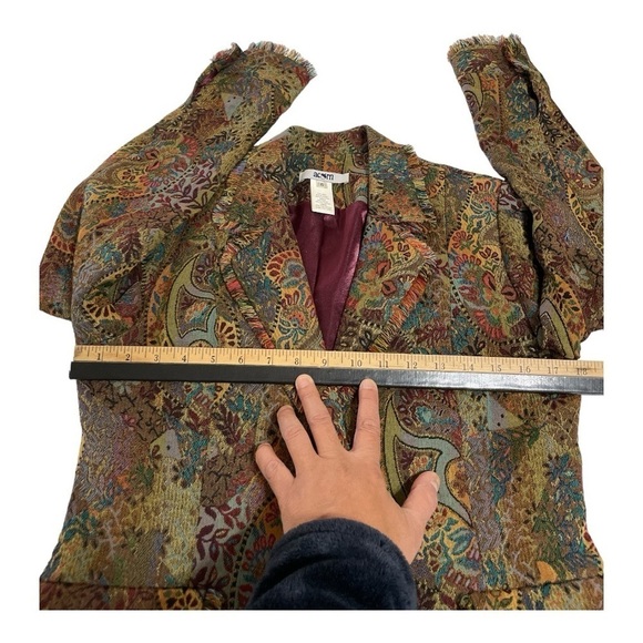 Anthropologie Acorn Open Jacket size 6• Paisley Tapestry Jacket. - Picture 11 of 13